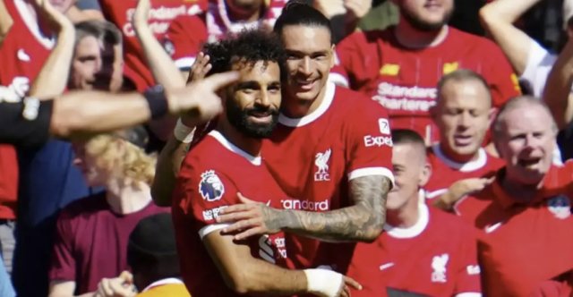 头牌搭档萨拉赫 努涅斯，英超双人组效率最高