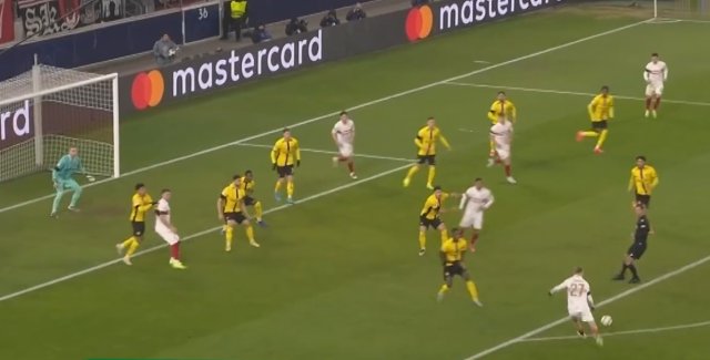 阿尼斯-穆萨内切兜射，克里斯-菲里希弧顶进球